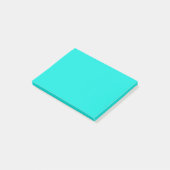 Post-it® Couleur solide turquoise brillante (Incliné)