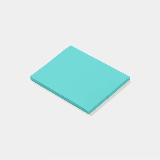 Post-it® Couleur solide turquoise moyenne (Incliné)