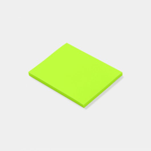 Post-it® Couleur solide vert fluorescent (Incliné)
