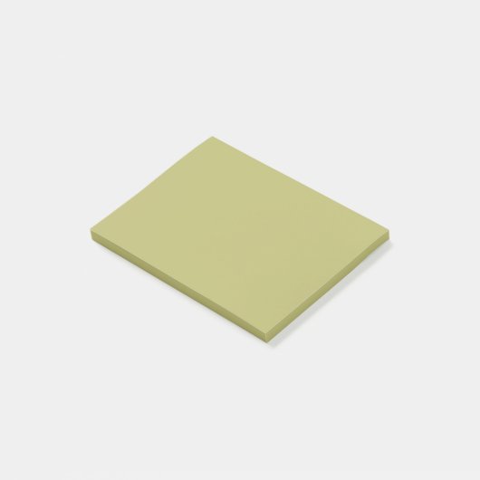 Post-it® Couleur solide vert olive (Incliné)