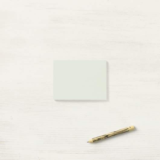 Post-it® Couleur solide vert Whisper (Sur un bureau)