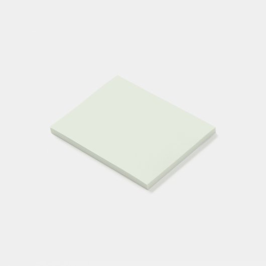 Post-it® Couleur solide vert Whisper (Incliné)