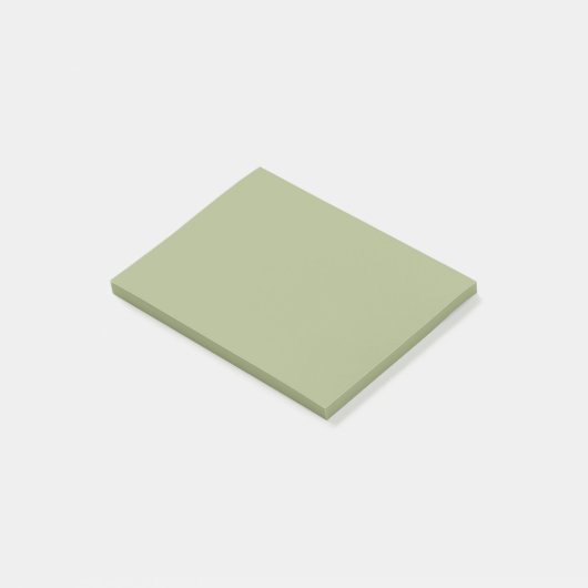 Post-it® Couleur solide verte de couleur de sable (Incliné)