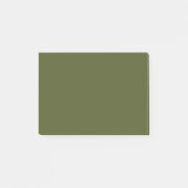 Post-it® Couleur solide verte de l'Armée (Devant)