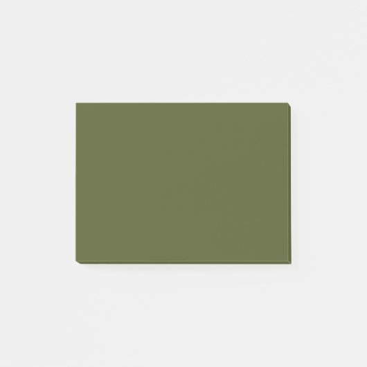 Post-it® Couleur solide verte de l'Armée (Devant)