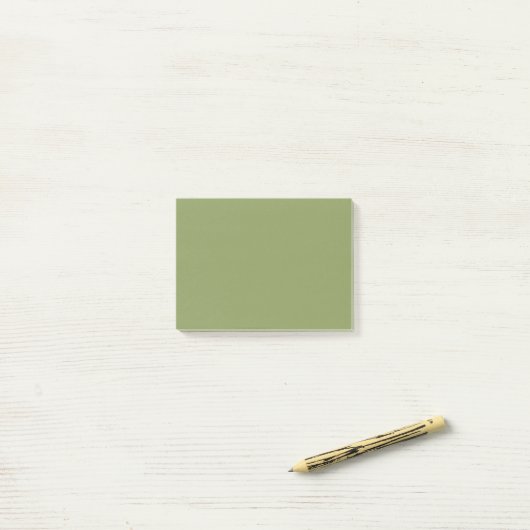 Post-it® Couleur solide verte de mousse (Sur un bureau)