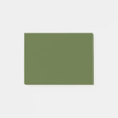 Post-it® Couleur solide verte de mousse foncée (Devant)