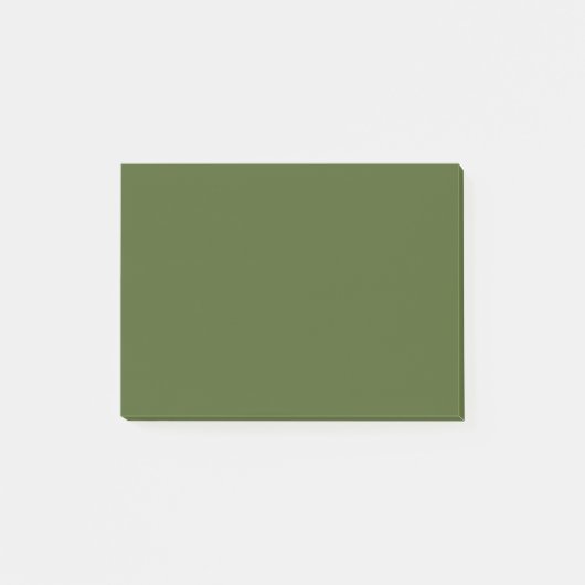 Post-it® Couleur solide verte de mousse foncée (Devant)