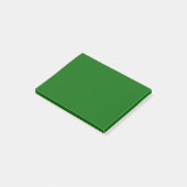 Post-it® Couleur solide verte de Noël (Incliné)