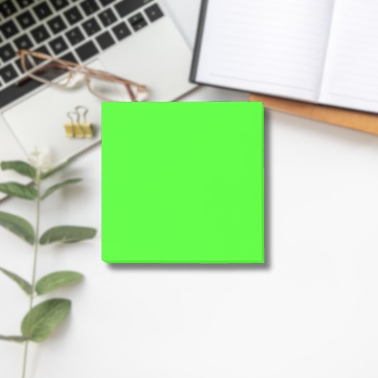 Post-it® Couleur solide verte néon | Classique