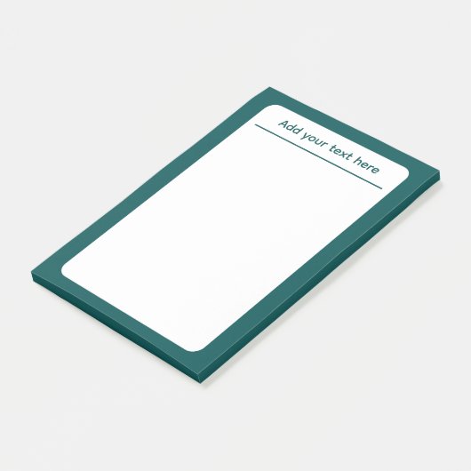 Post-it® Couleur Turquoise foncée (Incliné)