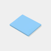 Post-it® Couleur uni bleu Maya (Incliné)