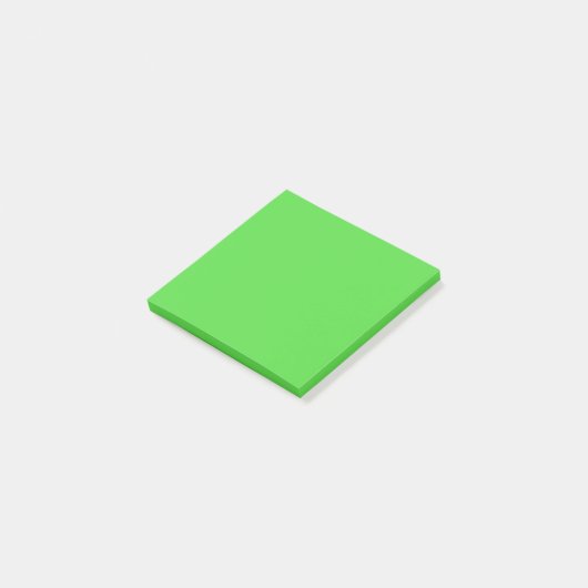 Post-it® Couleur verte en néon solide | Hex# 53da3f (Incliné)