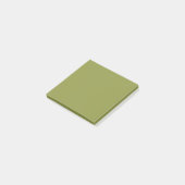 Post-it® Couleur verte solide | Hex# 8D9440 (Incliné)