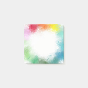 Post-it® Couleurs arc-en-ciel Abstrait personnalisées rose 