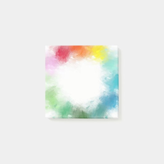 Post-it® Couleurs arc-en-ciel bleu rose orange jaune vert (Devant)