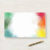 Post-it® Couleurs arc-en-ciel Modèle d'art Abstrait personn (Sur un bureau)