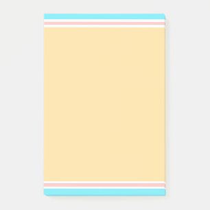 Post-it® Couleurs Bleu Rose Jaune Blanc Élégant Blanc Moder
