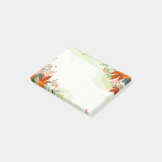 Post-it® Couleurs d'automne Notes postales Feuilles (Incliné)