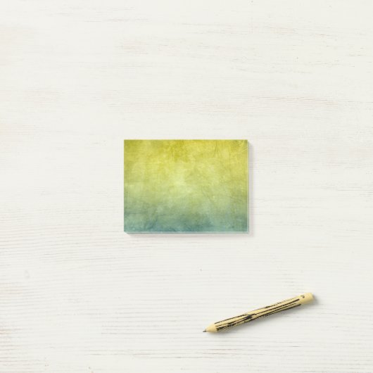 Post-it® Couleurs de Grunge - Jaune & Bleu (Sur un bureau)