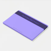 Post-it® Couleurs Deep Purple Modernes | Nom et Monogramme (Incliné)