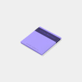 Post-it® Couleurs Deep Purple Modernes | Nom et Monogramme (Incliné)