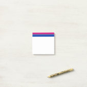 Post-it® Couleurs du drapeau de fierté bisexuelle de Slippe (Sur un bureau)