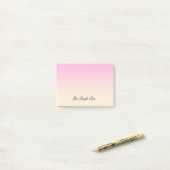 Post-it® Couleurs Ombres de Rose blanc antique et lavande (Sur un bureau)