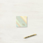 Post-it® Couleurs pastel douces personnalisées (Sur un bureau)