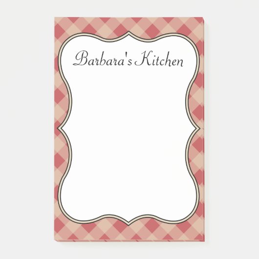 Post-it® Country Red Kitchen Notes (Devant)