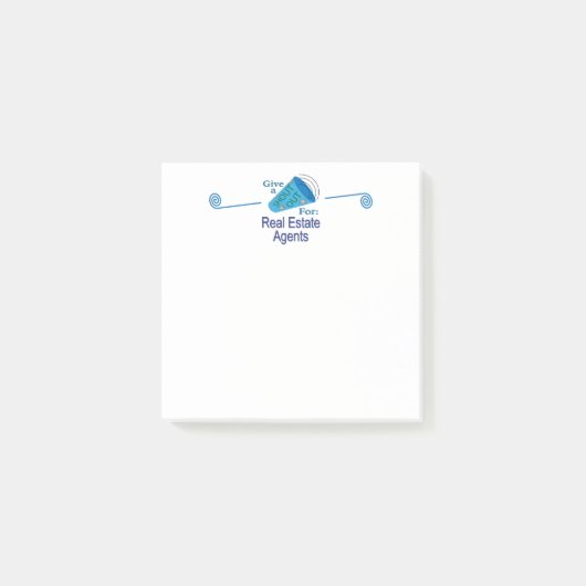 Post-it® Coup de chapeau pour les agents immobiliers (Devant)