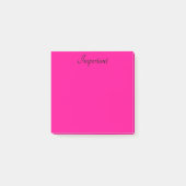 Post-it® Coup rose (Devant)