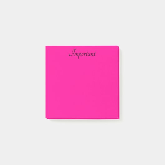 Post-it® Coup rose (Devant)