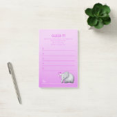 Post-it® Coupable Eléphant Rose Baby Girl Shoying Game (Bureau)