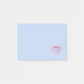 Post-it® Coupé avec des notes de post-it d'amour (Devant)
