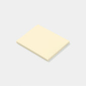 Post-it® Coupe de beurre pâle Couleur uni jaune (Incliné)