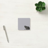 Post-it® Coupe de photo de chat rayé vers le haut Purple (Bureau)