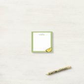 Post-it® Coupe de soleil encadrée Jaune (Sur un bureau)