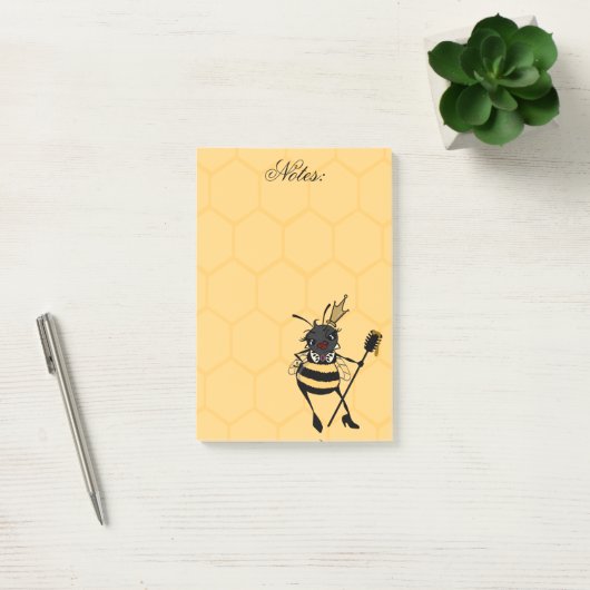 POST-IT® COUPE QUEEN BEE HONEYCOMB MOTIF POST-IT NOTEPAD (Bureau)