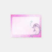 Post-it® Coupez le dauphin rose (Devant)