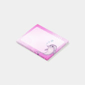 Post-it® Coupez le dauphin rose (Incliné)