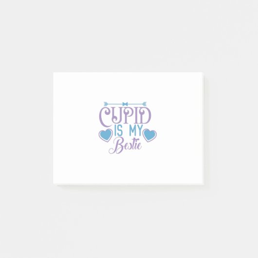 Post-it® Couple Cadeau Cupid Est Mon Bestie (Devant)
