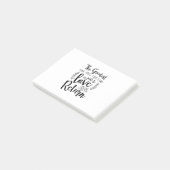 Post-it® Couple Cadeau La Plus Grande Chose Que Vous Appren (Incliné)