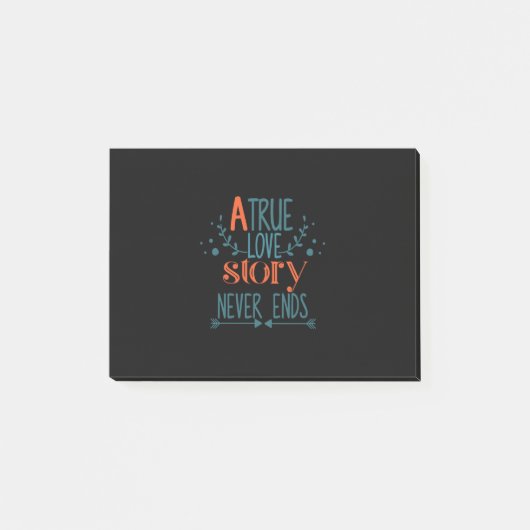 Post-it® Couple Cadeau Une véritable histoire d'amour (Devant)