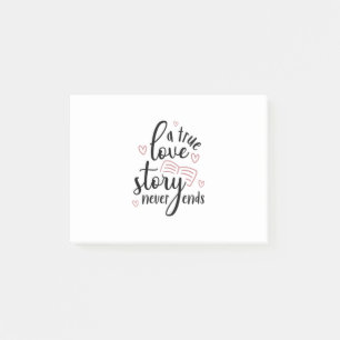 Post-it® Couple Cadeau Une véritable histoire d'amour jamai