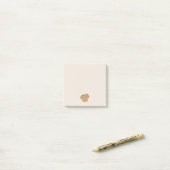 Post-it® Couple castor mignon (Sur un bureau)