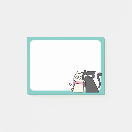 Post-it® couple de chat 3x4 (Devant)