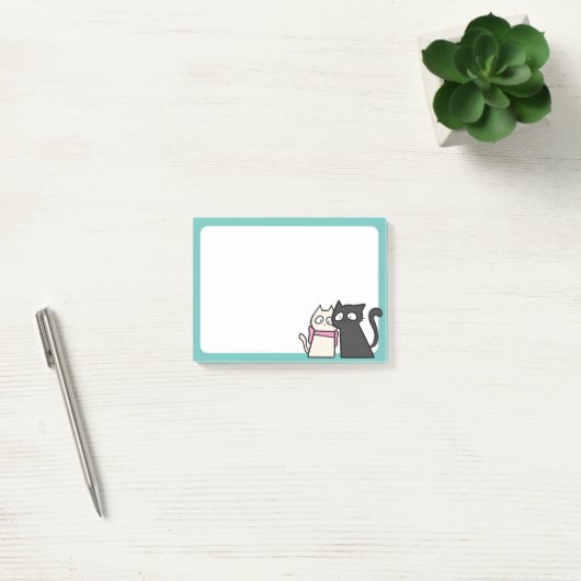 Post-it® couple de chat 3x4 (Bureau)