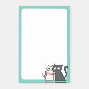 Post-it® couple de chat 4x6