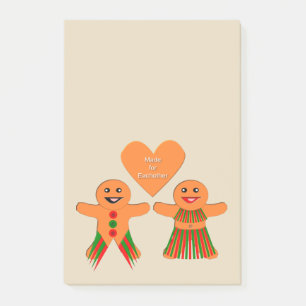 Post-it® Couple de pain d'épices de Noël